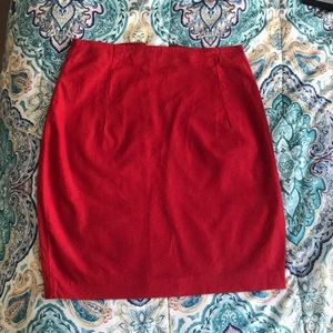 Cherry Red Tulip Skirt